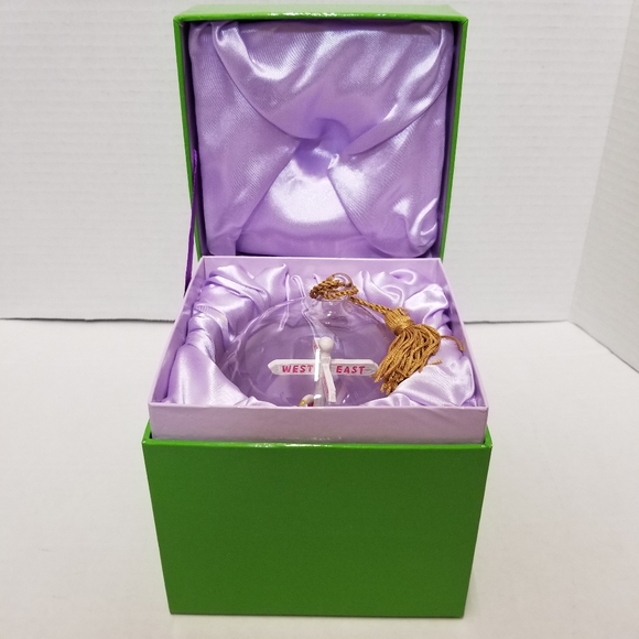 Flavia Milano Friendship Bike Glass Hand Painted Ornament Globe - Picture 8 of 9